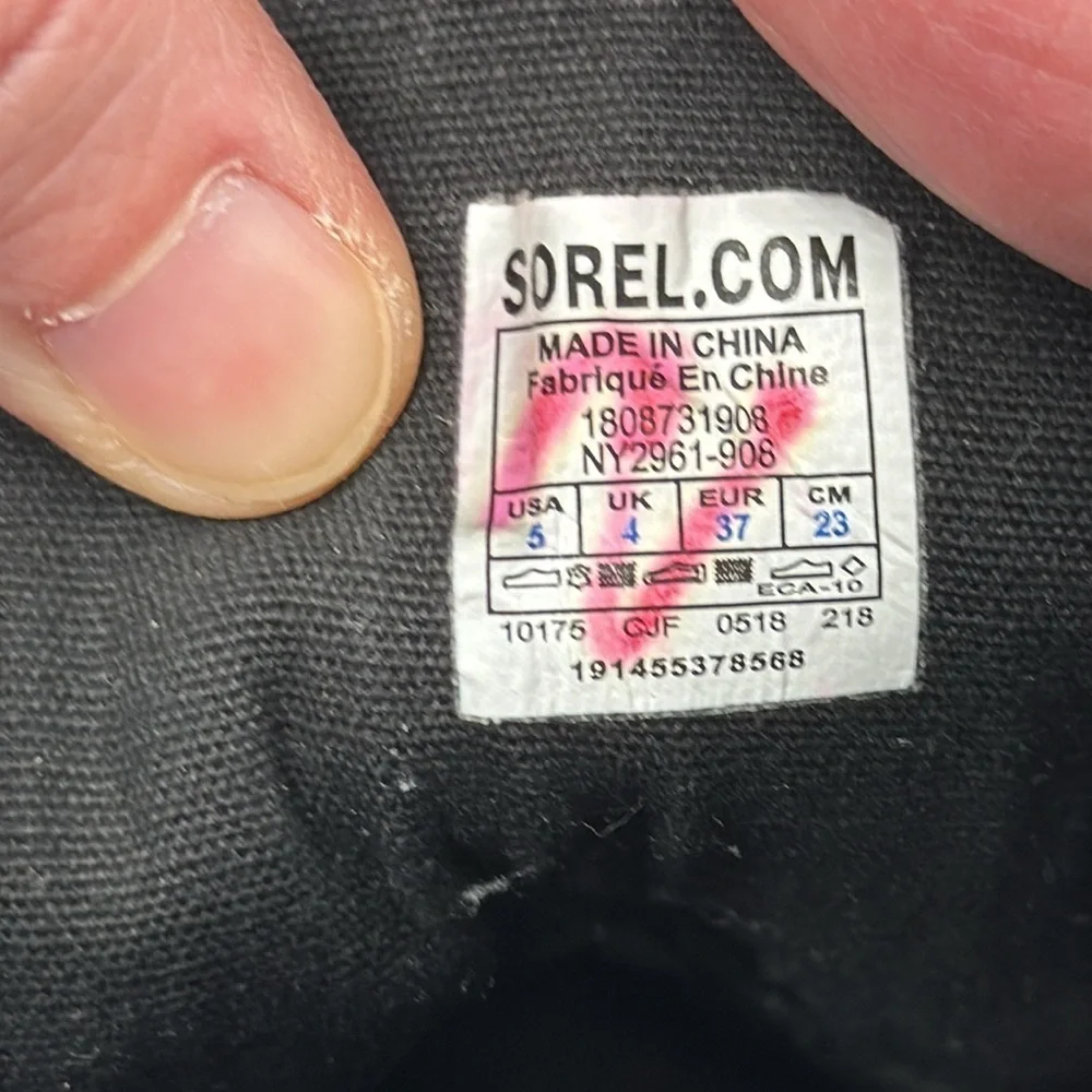 Sorel Women's Brown Emelie Conquest Boots Size 5 Zipper and Lace Up - Picture 10 of 14